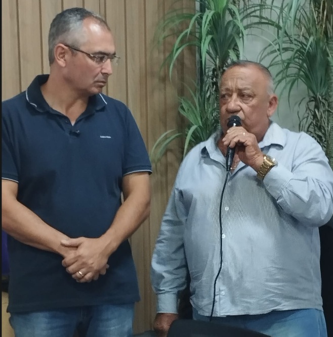 Prefeito Marcos Batista ao lado do Vereador Wap Wap